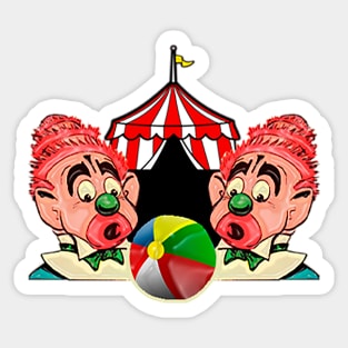 clown in the circus Sticker